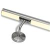 Inoxlm S.r.l. Corrimano in acciaio inox con LED luce calda 3000K, modello TONDO