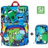 ZAINO SEVEN SJ GANG ESTENSIBILE BIG FANTASYS BOY + ASTUCCIO 3 ZIP SEVEN SJ GANG