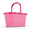Reisenthel Carrybag frame Twist rosa - Robusto cestino per la spesa con ampio spazio e pratica tasca interna - Design elegante e impermeabile
