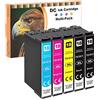 LOSMANN D&C 5x Cartucce d'inchiostro Sostituzione per Epson 18 18 XL Compatibile con Epson Expression Home XP-322 XP-215 XP-205 XP-225 XP-305 XP-325 XP-422 XP-405 XP-415 XP-425 XP-315 XP-312 XP-425