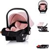 Chipolino set seggiolino auto Isofix stazione base Amore, i-Size gruppo 0+, colorazione:rosa