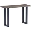 vidaXL Tavolo Consolle Robusto Stile Industriale Tavolino Salotto Servizio Ingresso Interni Telaio in Ferro Grigio Legno Massello d'Acacia