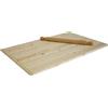 Marvin Spianatoia in Legno di Betulla Naturale Asse per Pasta Impastare e Stendere, Tagliere, Spessore 9mm, Con Gradino per Tavolo da Lavoro Realizzata in Italia (ASSE + MATTARELLO 65X40 cm)