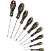 STANLEY Set 9 cacciaviti giraviti taglio + croce Phillips STANLEY FATMAX FMHT65439-0