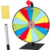 Generico Giocattolo Gira La Ruota, Ruota Dei Premi Che Gira, Ruota Della Roulette Da Tavolo Da 8/12/15 Slot Con Supporto, Per Carnevali, Fiere, Attività Festive, Vincere Il Gioco Del Gi-ros Della Fortuna