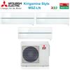 Mitsubishi Electric Condizionatore Mitsubishi Electric Trial Split Kirigamine Style Pearl White 9000+12000+12000 con MXZ-4F72VF R-32 Wi-Fi Integrato