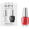 OPI Infinite Shine Cajun Shrimp | Kit Smalto + Base & Top Coat | Rosso Corallo | Smalto Semipermanente a Lunga Durata | 3x15ml