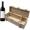 Scatola Porta Bottiglie di Vino in Legno per 1 bottiglia