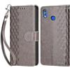 KENHONER Cover Compatibile con Huawei Honor 8X / View 10 Lite / V10 Lite, Premium Pelle PU Portafoglio Flip Libro Custodia per Huawei Honor 8X [Protezione Completa] - Grigio