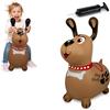 JAMARA 466005 - Peluche a forma di cane Molly HoppyDoo, giocattolo per bambini, per interni ed esterni, regalo per bambini, giocattolo da giardino, facile da pulire, senza BPA, con pompa