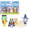 Bluey Confezione da 4 figure, Costume Party, Figure Articolate Amici Preparati a IR di Avventura, Bambole della Serie Bambini, Giocattoli Esclusivi, Famosa (BLY86000)