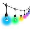 Nanoleaf Matter Essentials, Catena Luminosa Esterno Starter Kit 15M LED RGBICW - Luci Led 16M Colori, IP65 Impermeabile, 20 Lampadine LED, WiFi Bluetooth & Matter, Adatto per Giardino Balcone Gazebo