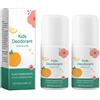 Generico Deodorante naturale,deodorante bambini ascelle, deodorante per il corpo per bambini e adolescenti, deodorantes roll-on per bambinis, proteggere la pelle, fresco e piacevole naturale (2)