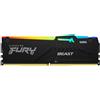 KINGSTON TECHNOLOGY Ram KINGSTON FURY BEAST DDR5 5200MHz 64GB (4x16) RGB XMP 3.0 CL40 NERO