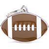 My Family Medaglietta per Cane Personalizzata Made in Italy. Football Americano. Targhetta Cane con Incisione Gratis. Smaltata a Mano in Metallo. Collezione Charms