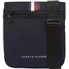 Tommy Hilfiger Borsa a Tracolla Uomo Skyline Stripe Crossover Media, Multicolore (Space Blue), Onesize