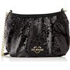 Love Moschino JC4068PP1GLP1, Clutch, Donna, Nero, Taglia unica