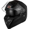 ORIGINE Casco Integrale da Moto Rapid Omologato ECE con Visiera (SOLID MATT BLACK,L)