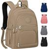 KTUEOV Zaino Scuola 25L, Leggero Zaino Scuola Media Ragazza in Nylon Zainetto Multitasche Uomo Donna Zaini Scuola Superiore Università Impermeabile Zaino PC 15,6 Pollici per Scuola, Viaggo e Lavoro