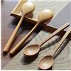 EQLEF Cucchiai di Legno, 4 Pz 18CM Lungo Manico Cucchiaio di Legno Posate Cucchiai Da Tavolo Stile Giapponese Utensili Da Cucina In Legno per Mangiare e Miscelatura