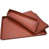 WahYikHo - Teglia da forno in silicone per biscotti, 2 pezzi, 30 x 25 x 1,5 cm (marrone)