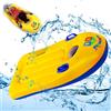 ZoneYan Tavole da Surf Gonfiabile, ZoneYan Bodyboard Gonfiabile con Manici, Tavola da Nuoto Gonfiabile per Bambini, Tavoletta Mare Bambini per Scivoli d'Acqua, Spiagge, Piscine - 110 x 48cm