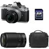 Nikon Kit fotografico personalizzato creato utilizzando NIKON Z fc + Z 16-50 Silver + Z 50-250 + Sac + Carte SD 8 Go