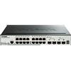 D-Link DGS-1510-20/E Smart Switch Gigabit Gestito per Stack da 20 Porte di cui 2 10G SFP+ e 2 SFP+ - Solo cavo di alimentazione UE