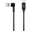 K-S-Trade Cavo di Ricarica Magnetico di Alta qualità Cavo di Sincronizzazione Cavo Dati Compatibile con UMIDIGI A15T con Connettore USB Tipo C E Connettore Micro USB 2A Fino A 480mbps