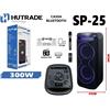 Hutrade Cassa Amplificata Sp-25 300W Speaker Karaoke Bluetooth Wireless Microfoni