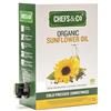 CHEFS & CO Olio di Girasole Biologico SPREMUTO A FREDDO | Non Raffinato | Qualità Premium | Olio Vegetale (3L (Confezione da 1))
