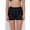 Tezenis Short Crochet 100% Cotone Donna Nero