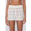 Tezenis Short Crochet 100% Cotone Donna Bianco