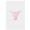 Tezenis Brasiliano Con Fianchetto Tanga Con Scritta E Pizzetto Donna Rosa Chiaro