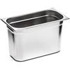 Forgast Contenitore Gastronorm GN 1/4 in Acciaio Inox, Dimensioni 16,2x26,5x10 cm, Vaschetta Gastronorm, Vassoio, Resistente alla Temperatura, Lavabile in Lavastoviglie