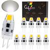 BVCL Lampadina LED G4 Dimmerabile 2W 180LM 12-24V AC/DC, Sostituisce 20W Alogena, Base Perno, Bianco Naturale, 10 Pezzi