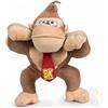 CARTOON Peluche Mario Friends, Donkey Kong, gorilla, super idraulico, videogioco, pupazzo 30 cm
