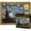 MEDOYOH Puzzle 2000 Pezzi per Adulti, 《Notte Stellata》di Van Gogh Museum Collection Puzzle 70x100CM, 2mm Spessore Puzzle Quadro Famoso, Antistress Staycation Tempo di Morte per Adulti Bambini 14+