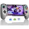 HELLCOOL Controller di gioco mobile per iPhone e Android, controller di gioco wireless per Xbox/Steam/GeForce Now/MFi Apple Arcade/Roblox, con joystick effetto Hall/RGB-grigio