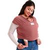 Sleepy Wrap Fascia Neonato Fino a 15 kg - Morbido, Facile da Indossare, Trasporto a Mani Libere, Marsupio Bambino a Fascia Porta Bebé (Rosa)