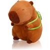 LHOEST Capibara Peluche con Tartaruga Peluche Cute Capybara Peluche con Tartaruga 23 CM Animale Peluches Capibara Gadget Kawaii Capibara Giocattolo Regalo per Ragazzi Ragazze Bambini