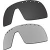 EZReplace Lenti di ricambio per Oakley Sutro Vented - Occhiali da sole stile A (lenti polarizzate) - Adatto a Oakley Sutro Vented - montatura stile A (nero carbonio+argento metallico), Nero carbonio +