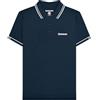 Lambretta Polo da uomo a maniche corte con marchio, Marina Militare, XL