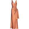 Pinko Valpolicella Abito Raso Martellato, Vestito da Festa Donna, L44_Marrone Fard Rosiccio, 42