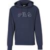 FILA Salitto Felpa con Cappuccio, Nero, L Uomo