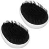 TITA-DONG 2 Spazzole per Cuoio Capelluto, Pettine a Forma di Uovo con Denti Morbidi e Rotondi, Pettine per Shampoo Portatile per Capelli Spessi, Corti e Lunghi, Spazzola Districante per Massaggi Bagnati e Asciu