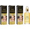 EXQST Siero viso oro 24K, una crema idratante antietà illuminante con vitamina C che attenua le macchie scure, rassoda la pelle e aiuta a eliminare le rughe