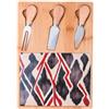 Villa d'Este Home Tivoli 1996 Set tagliere e 3 coltelli da formaggio in ceramica e bambù 21,5x30,5 cm, Malindi