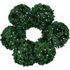 DuHouse 22,1 cm teste di ortensie in seta con steli, ortensie finte per fai da te, centrotavola per matrimoni, decorazione della casa, confezione da 6 (verde scuro)