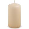 DONAU HOME Candele a pilastro classiche/crema, beige/1 pezzo/13 x Ø 7 cm, senza profumo/per decorazione, 49 ore di durata, candele decorative, candela di cera/candele da tavolo